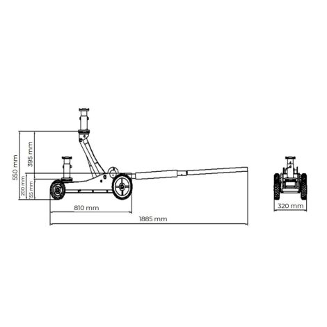 Podnośnik warsztatowy, hydrauliczny, lewarek, żaba OFFROAD Holzmann kod: OWH3.0 - 4